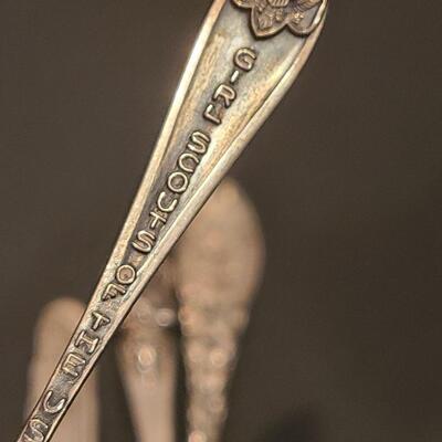 Lot J8: Sterling Silver Collectible Spoons: Rockefeller Center, Vineyard Haven Mass, and More