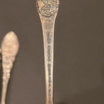 Lot J8: Sterling Silver Collectible Spoons: Rockefeller Center, Vineyard Haven Mass, and More