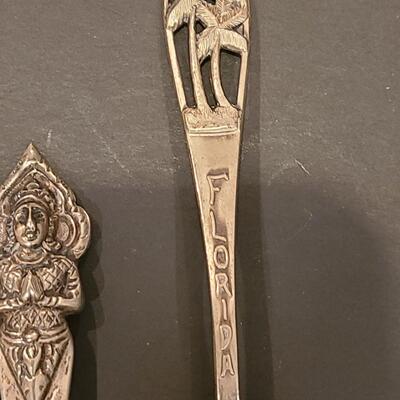 Lot J8: Sterling Silver Collectible Spoons: Rockefeller Center, Vineyard Haven Mass, and More