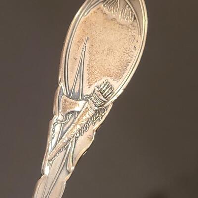 Lot J8: Sterling Silver Collectible Spoons: Rockefeller Center, Vineyard Haven Mass, and More