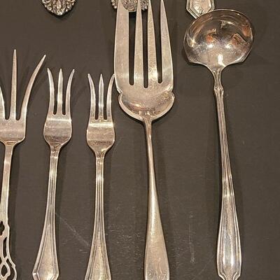 Lot J6: Mixed lot of Sterling Silver Service Flatware (11.4 ounces)