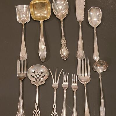 Lot J6: Mixed lot of Sterling Silver Service Flatware (11.4 ounces)