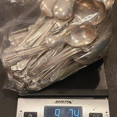 Lot J4: State House Sterling "Inaugural" Service for 12 (Lots of Extras) Over 11lbs.