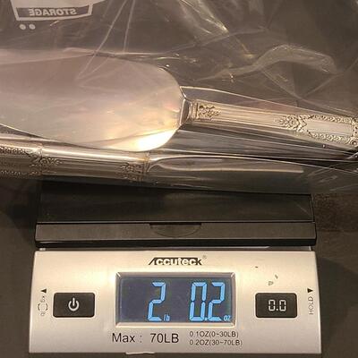 Lot J4: State House Sterling "Inaugural" Service for 12 (Lots of Extras) Over 11lbs.