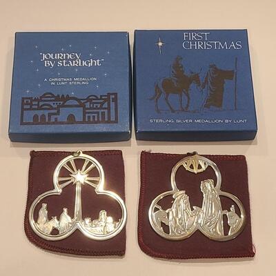 Lot J1: New Vintage Sterling Ornaments by Lunt (40grams)