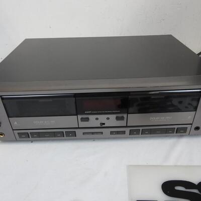 JVC Double Cassette Deck Machine and a Fisher SubWoofer System