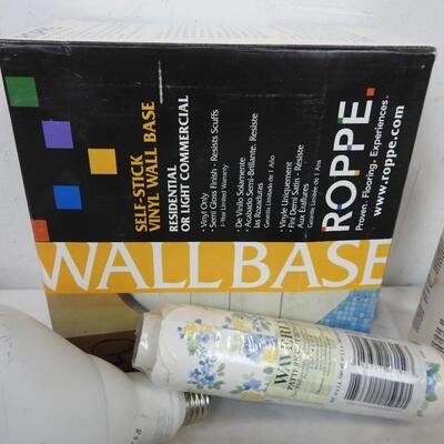 Wall Base, 16 Watt 60 Hz 6 Light Bulbs, Dresser Drawer Knobs, Cleaners