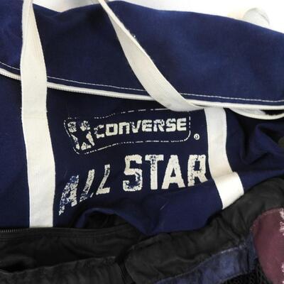 Converse All Stars Duffelbag, Gap Backpack, 2 Basketballs, Soccer Balls Deflated