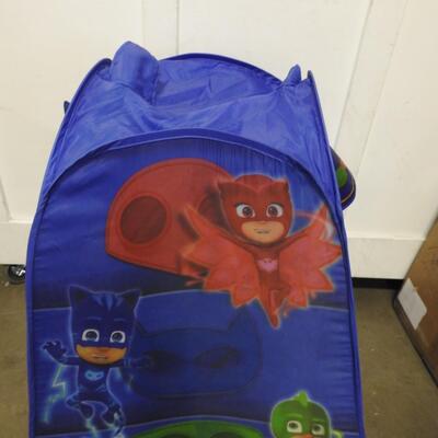 Blue Pop Up Play Tent, Frog Box Characters - Collapses Flat for Storage