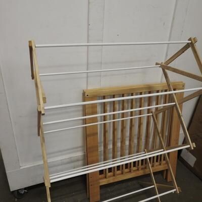 Clothes Drying Rack Shelf, 2 Children Size Bed Headboard and Ends, Possible Crib