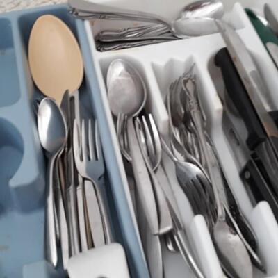 Lot  of Kitchen Utensils and Spoon rests.