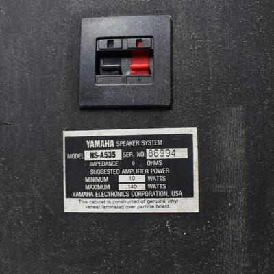 Pair of Yamaha NS-A535 3 Way Bookshelf Speakers