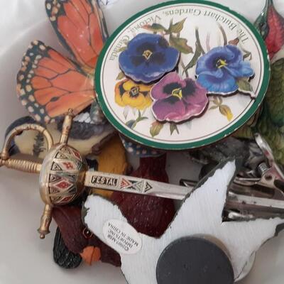 Lot of Vintage Magnets and Small Sword