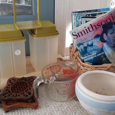 Lot of Vintage Tupperware and Other Items