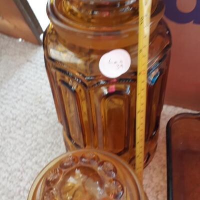 Lot of Amber Glass
