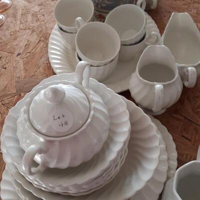 Lot of Vintage White Dishes from England
