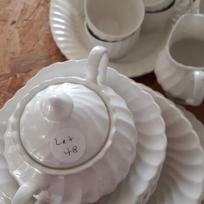 Lot of Vintage White Dishes from England