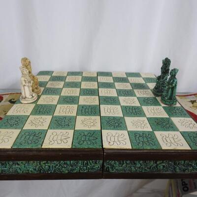 Vintage Mayan/Aztec Chess Set