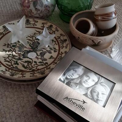 Lot of Decorative Plates, Decor, and Other Items