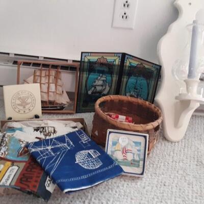 Lot Includes Vintage Cloth, Decor,  Vintage Playing Cards, and Other Items
