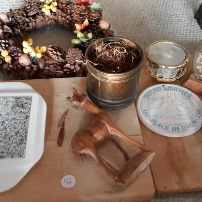 Lot Includes Cutting Boards, Decor, and Other Items