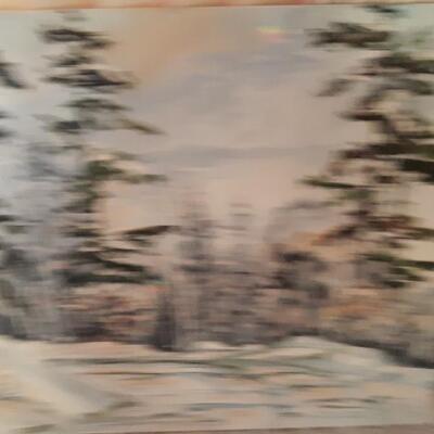 Lot of 3 Vintage Pictures/Art