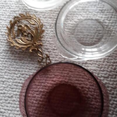 Lot Includes Vintage Trivet, Pyrex, and Other Items
