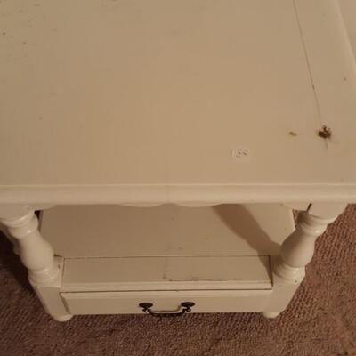Lot Includes Two Wooden End Tables