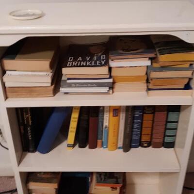 Lot Includes a Bookshelf and Books Lot 1