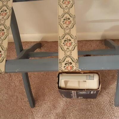 Lot Includes Vintage Luggage Rack and Vintage Mixer