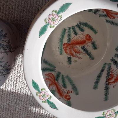 Lot Includes a Planter and Vase