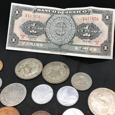 Lot 209: Foreign Currency Lot - Mexico, Italy, Denmark & More