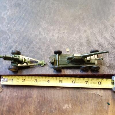 LOT 3  TWO OLD TOOTSIE TOY CANNONS