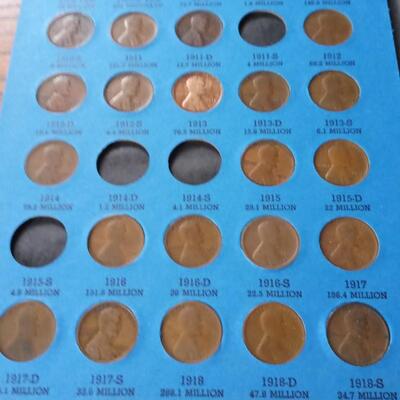 LOT 8  LINCOLN CENT SET NUMBER ONE