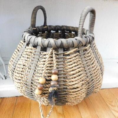 Large Native American Indigenous Hand -Woven Basket