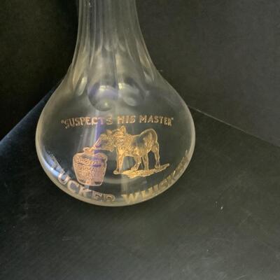 A - 335 Antique Whiskey Bottle, Tucker Whiskey Distillers Brown Forman