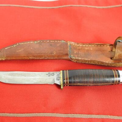 Official Boy Scouts Of America  Bowie Knife With Original Sheath