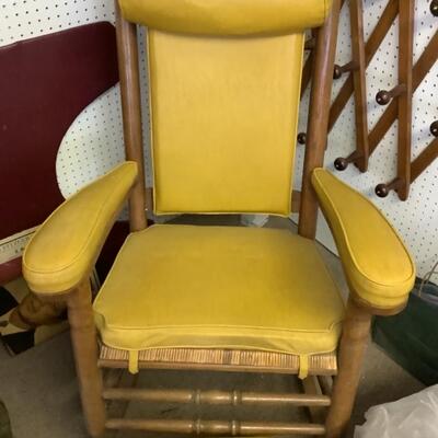 C240 Original Larry Arita JFK Rocking Chair with Footstool and Board