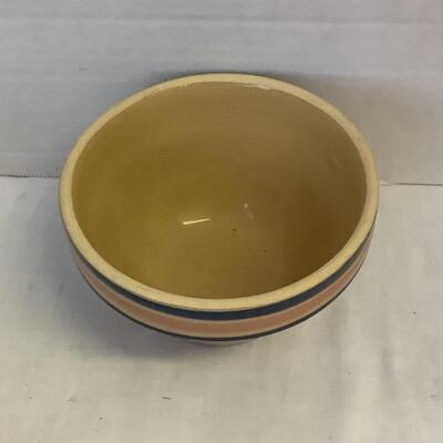 A - 346. Antique Yellow Ware Stoneware Batter Mixing Bowls