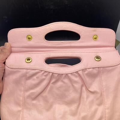 Retro Pastel Pink Shoulder Bag Clutch Purse