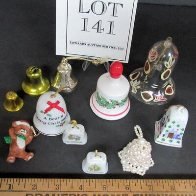 Lot of Vintage and Newer Christmas Bell Ornaments