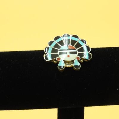 Vintage Zuni Sterling Pendant/Pin