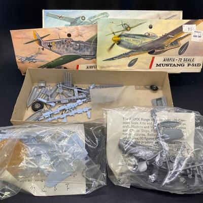 Vintage Airfix 72 Dog Fight Doubles Scale Model Fighter Plane Kit Mosquito & ME 262A