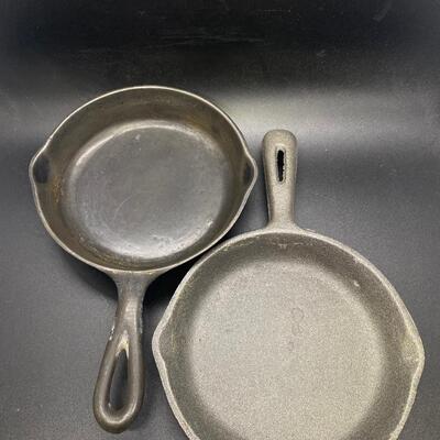 Pair of Small Cast Iron Skillets #3 Taiwan