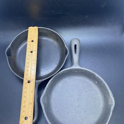Pair of Small Cast Iron Skillets #3 Taiwan
