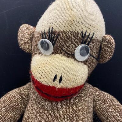 Plush Sock Monkey in Need of TLC