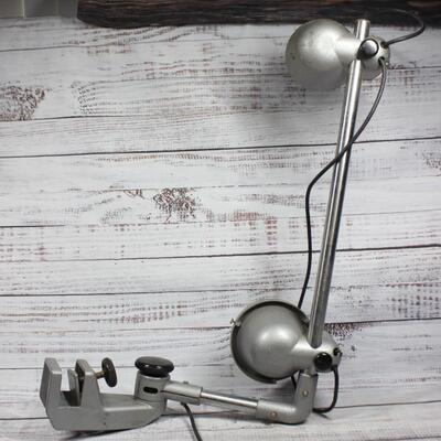 Pair of Vintage Durst Rilu Italian Work Photography Clamping Lamp Lights