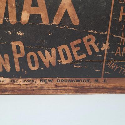Lot 802: Antique "Rust Haven's Climax Wood Crate Box (New Brunswick, NJ)