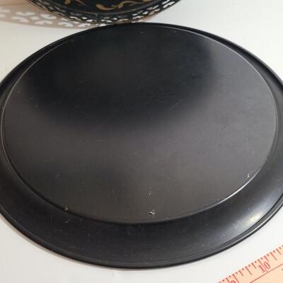 Lot 801: Vintage/Antique Hand Painted Vanity/Tea/Beverage Trays