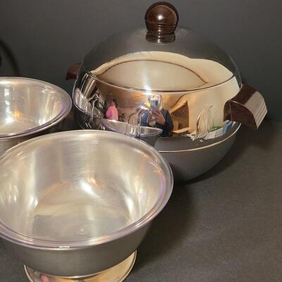 Lot 800A: MCM New West Bend Penguin Server & New WMF Sweden Cultura Pitcher